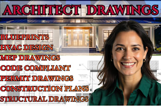 full architectural, structural permit set, mep, hvac drawings for city approval