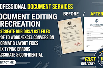 create ielts certificate and make document, replicate document