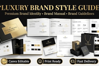design luxury, premium branding style guide high end brand identity brand manual