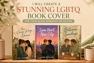 create a stunning lgbtq book cover for your queer romance or fiction