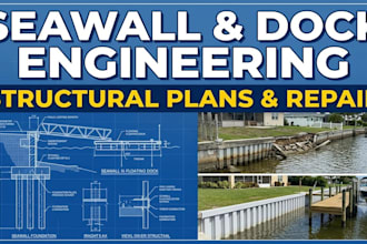 engineer residential seawall and bulkhead structural plans