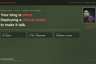 write SEO optimized dental, healthcare and medical blog