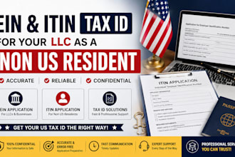 apply for ein and itin tax id for llc as a non US resident