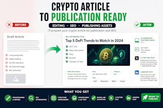 edit and optimize your crypto article for publication