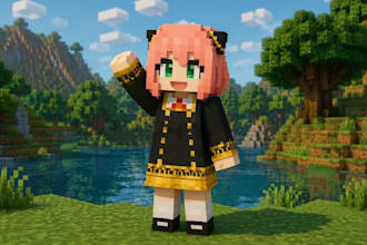 create custom minecraft skin for bedrock and java, pvp youtube and smp servers