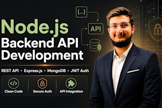 develop node js rest API backend with mongodb