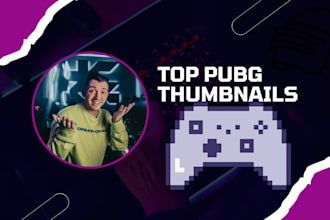 design eye catching pubg thumbnails