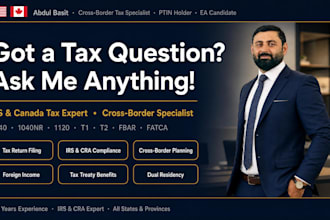 answer your US and canada tax questions and provide expert cross border tax advi