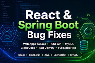 fix react spring boot bugs and add web app features