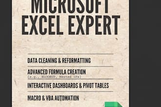 do microsoft excel data entry, formulas, and spreadsheets