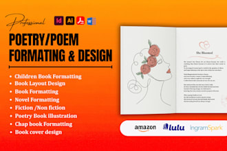 format poetry book poem chap book children fiction ebook self help kdp publish