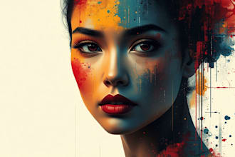 draw vector art portrait illustration from a photo