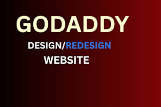 design godaddy website, godaddy redesign, godaddy SEO, godaddy builder