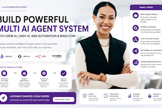 build multi ai agent system with crew ai lindy ai n8n automation and make com