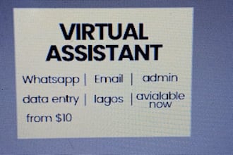 be your whatsapp email and virtual assistant