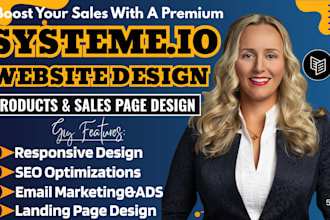 do systeme io sales funnel and website design,product funnel,sales page design
