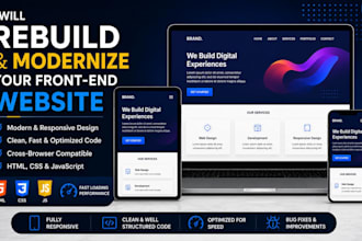 rebuild and modernize your front end website