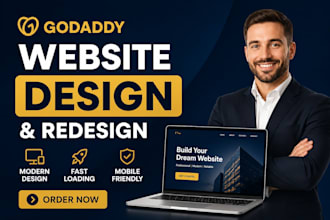 transform godaddy website, redesign, develop godaddy landing page