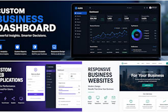 build a custom business dashboard and admin panel