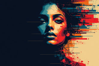 professional vector portrait  art illustration for you