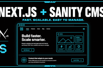 build a fast nextjs website with sanity cms