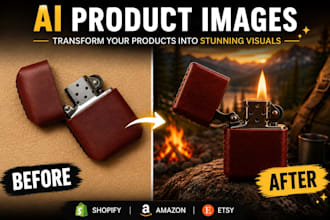 create ai product images for shopify, amazon and etsy