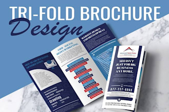 design real estates bifold, trifold brochure, poster, catalog or leaflet