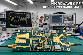 design microwave esp32 stm32 pcb circuit design, rf antennas, and gerber files