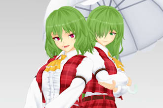 convert, rig, port or fix mmd, facial rig, weightpaint, koikatsu vseeface, vrm