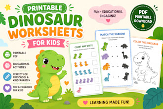 printable dinosaur worksheets for kids