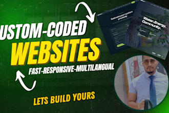create a fast custom coded website or landing page in react