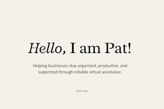 provide virtual assistant services