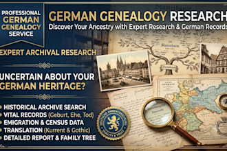 trace german genealogy german archives family lineage and genealogy records