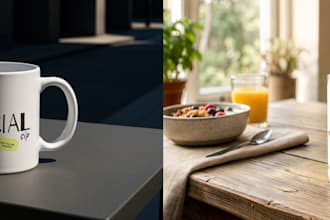 do custom graphics for coffee mug or cup design