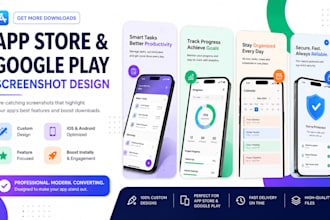 create app store and google play screenshots app store preview graphics