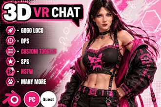 create custom vrchat avatar furry vrchat model nsfw booth avatar vr chat avatar