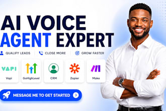 setup ai voice agent vapi gohighlevel close CRM zapier make lead qualification
