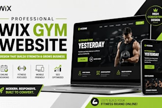 create wix gym website for fitness coach trainer or wellness business using wix