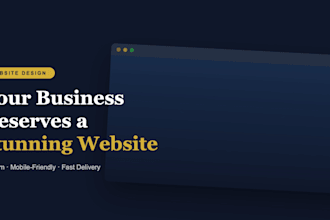 build a stunning website for your small business