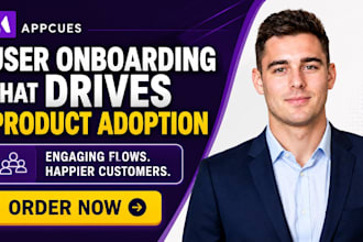 set up appcues user onboarding flow product adoption and customer engagement