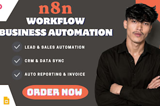 build n8n business automation workflows