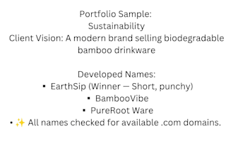 create unique business names and catchy brand slogans
