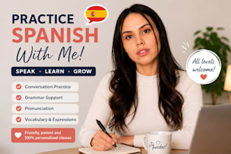 be your spanish conversation partner and correct your mistakes