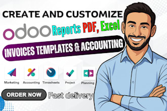 design custom odoo pdf reports qweb excel html and accounting invoice template