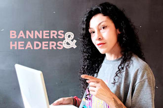 design a professional banner or header for social media