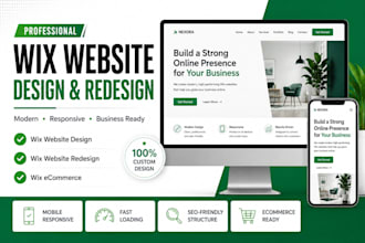 redesign wix website, design wix website, update wix website, wix ecommerce