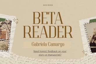 detailed beta reading and honest reader feedback