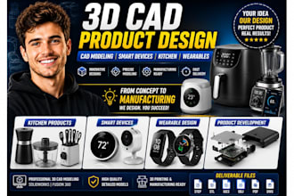 3d cad product design cad modeling kitchen smart device design wearable design