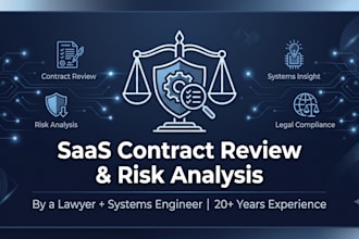do legal review of saas, and terms and conditions