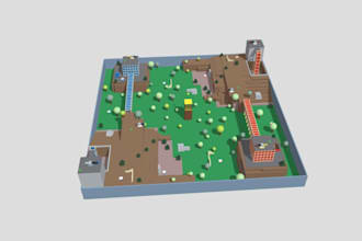 design low poly models as a roblox map builder, roblox model, roblox bundle